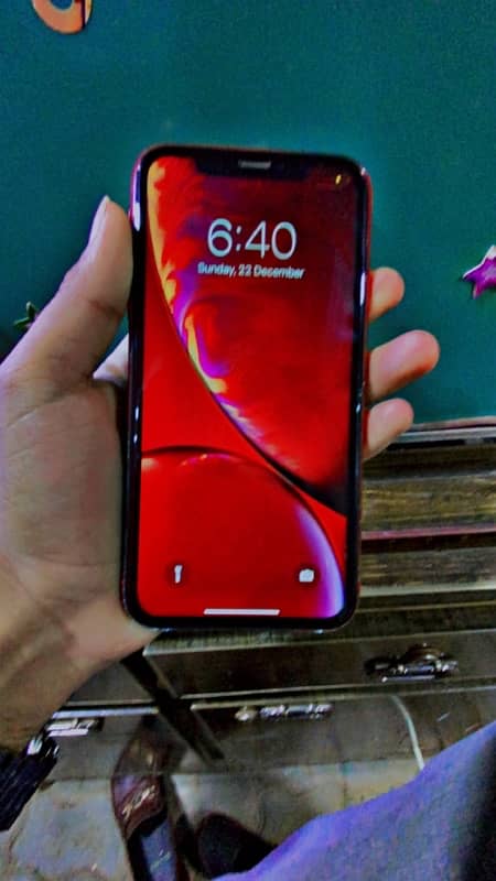 iPhone XR pta approved 64 Gb  red clour no any fault 1