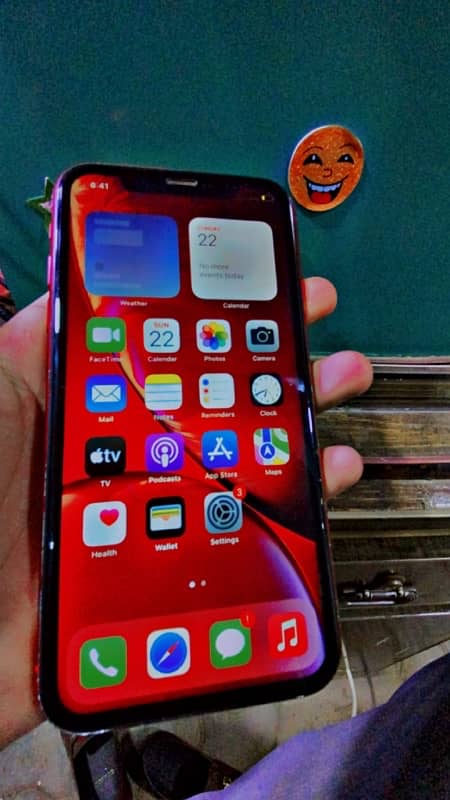 iPhone XR pta approved 64 Gb  red clour no any fault 4