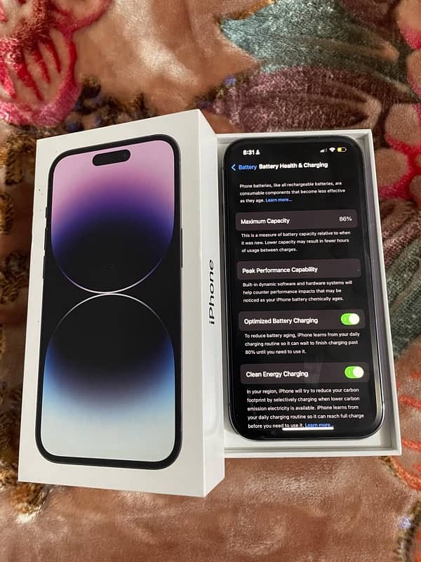 iphone 14 pro 128 gb PTA Deep purple 0