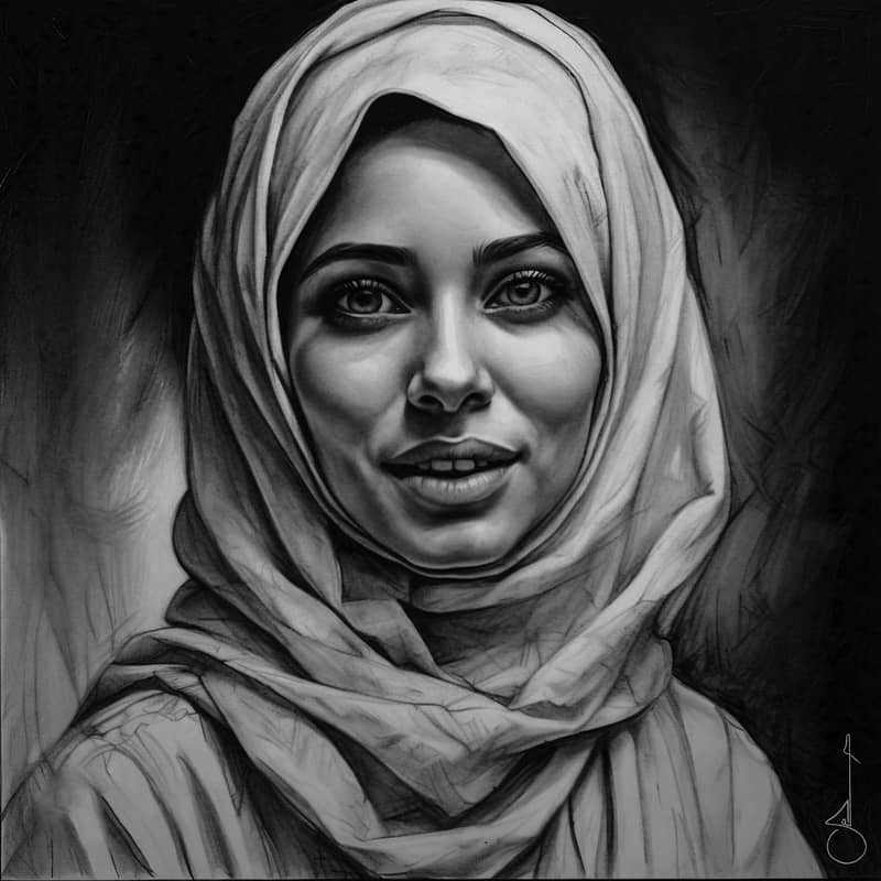 Paid Hyper Realistic Charcoal pencil sketching in Pakistan 1