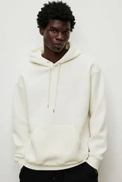 Basic Loose Fit Hoodie - White