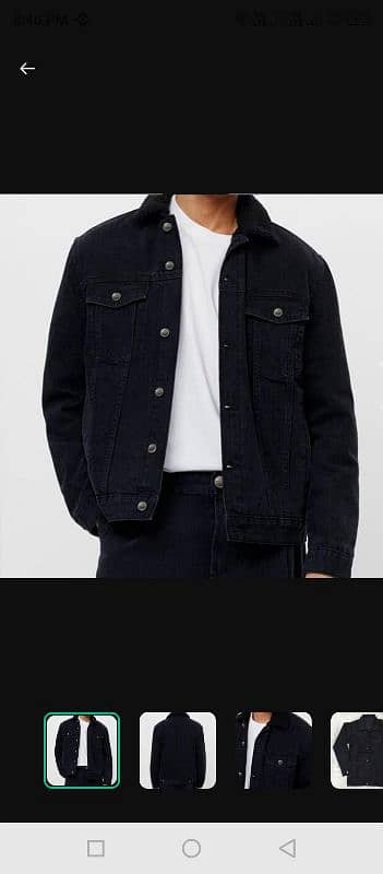 Black jacket Denim Jacket 0