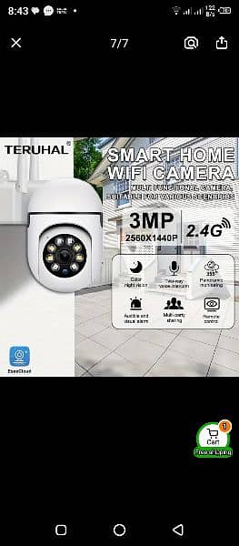 Wifi 3 megapixel night vision ptz, ip   camera 5