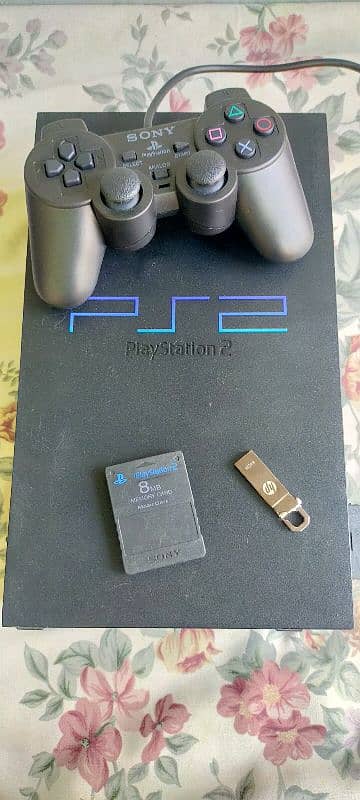 Playstation 2 with 30 games installed - Memory Card+USB 8GB 1