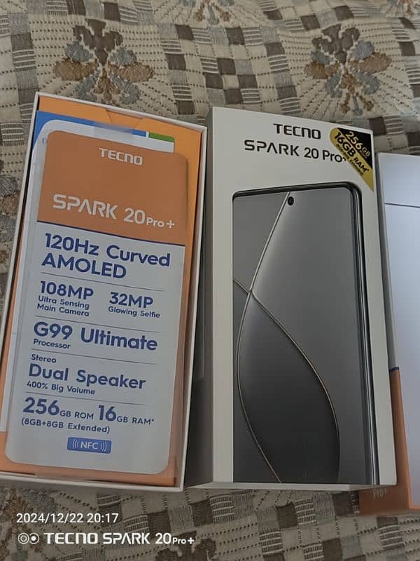 Tecno spark 20 pro plus 16 gb ram 256 gb memory curved almond display. 1