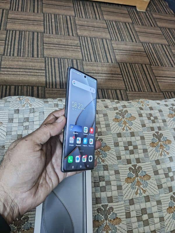 Tecno spark 20 pro plus 16 gb ram 256 gb memory curved almond display. 12