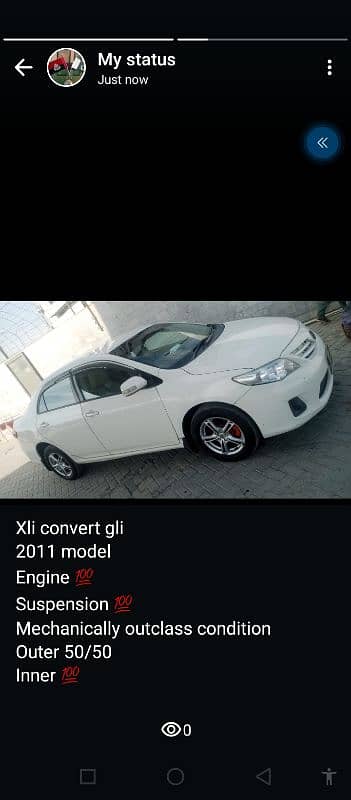 Toyota Corolla XLI 2011 0