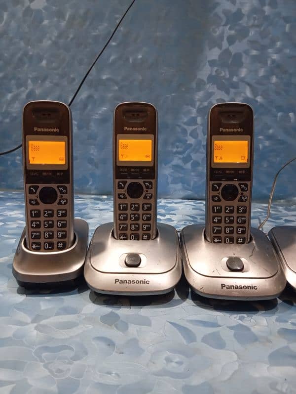 uk imported Panasonic 5 handset cordless phone with intercom 4