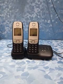 UK imported Siemens gigaset twin cordless phone with intercom with an