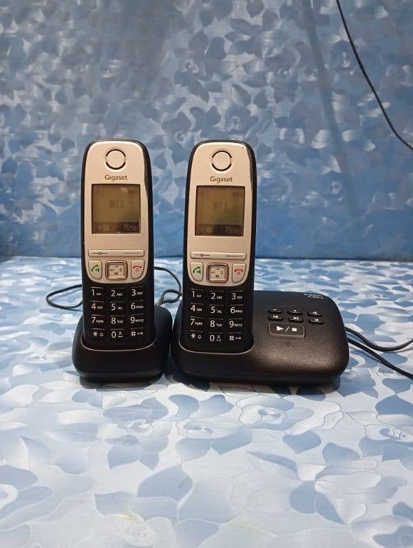 UK imported Siemens gigaset twin cordless phone with intercom with an 0