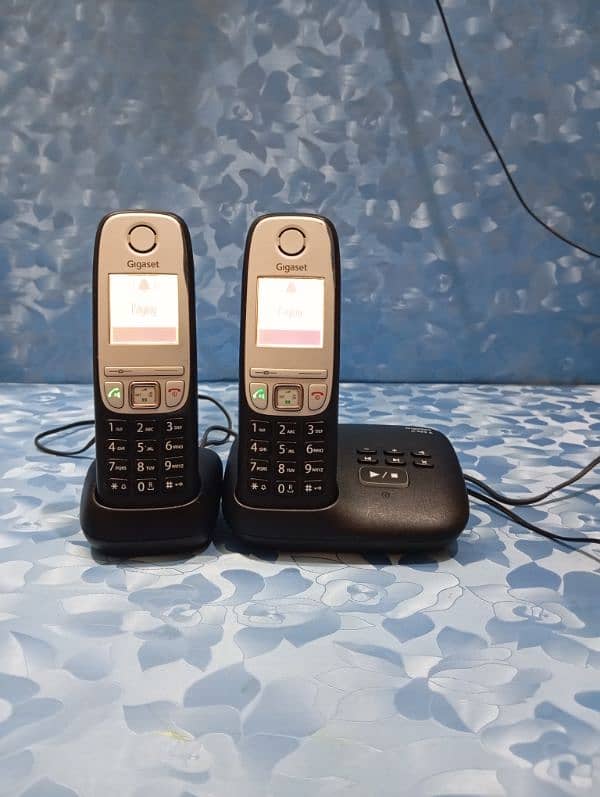 UK imported Siemens gigaset twin cordless phone with intercom with an 1