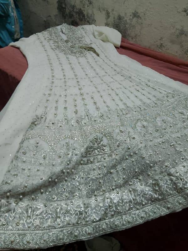 beautiful embrodiery white colour frok 3