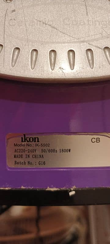 ikon steam iron 0