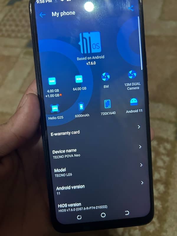 Tecno Pova Neo 4/64 Mint condition 8
