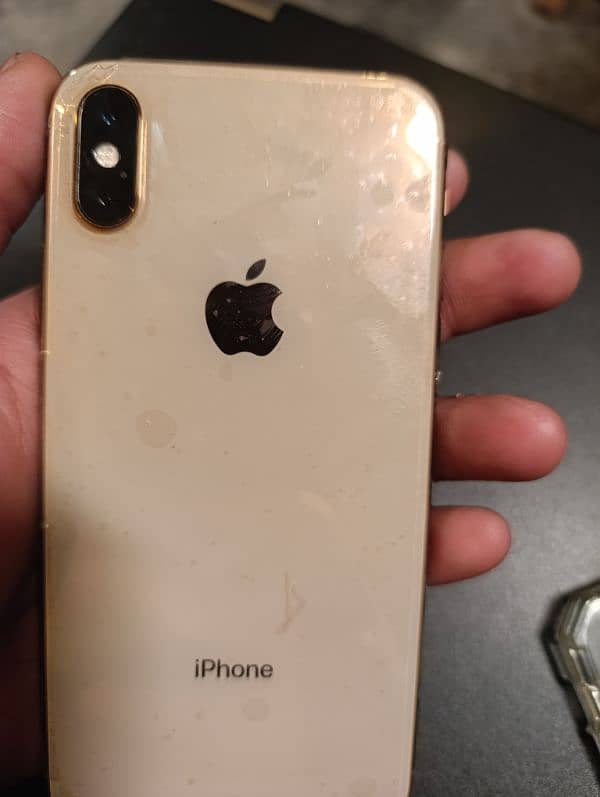 Iphone xs 256gb Dual PTA Golden Color 10 by 10 condition 1