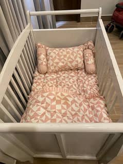 kids bed with mattress , comforter