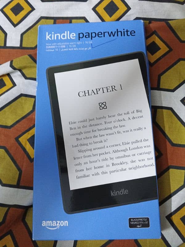 Kindle. . . . for book reading. . . . absolute new and pin packed. . 1