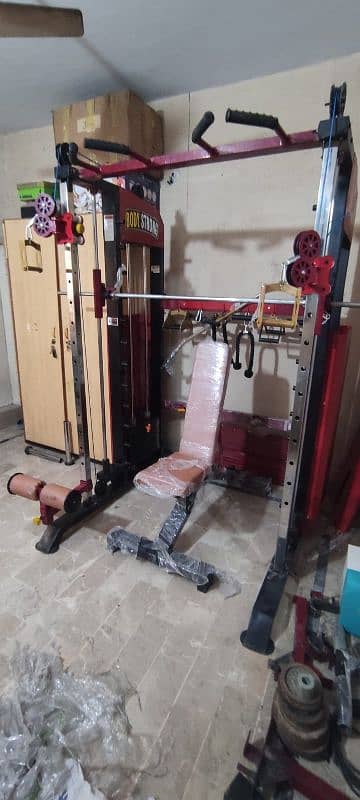 Functional trainer with smith commercial and home gym 0