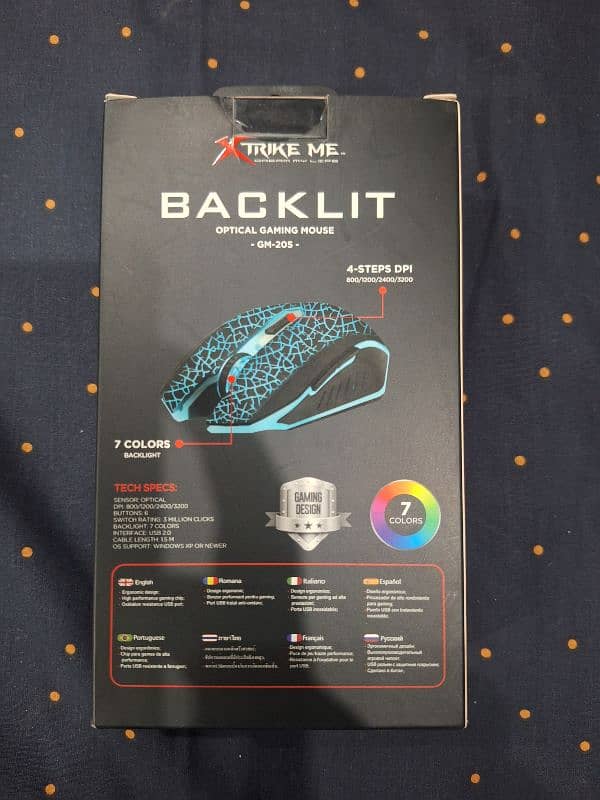 Xtrike ME Backlit Optical Gaming Wired Mouse and free Mouse Pad 1