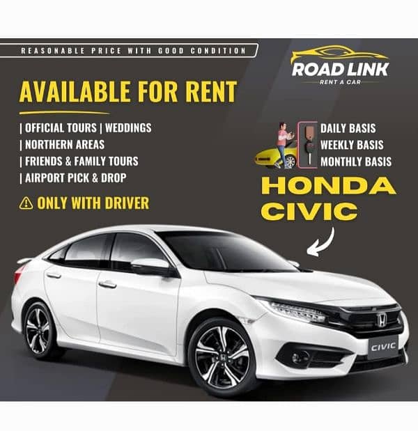 civic car for rent 0