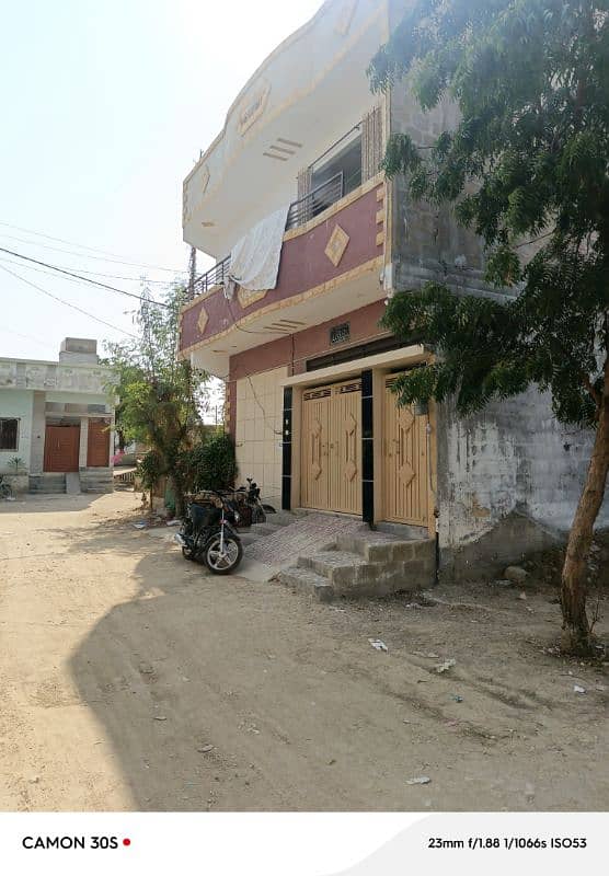 120 SQ YARD CORNER  GROUND PLUS 1 FOR SALE IN SALFIYA SOCIETY 0