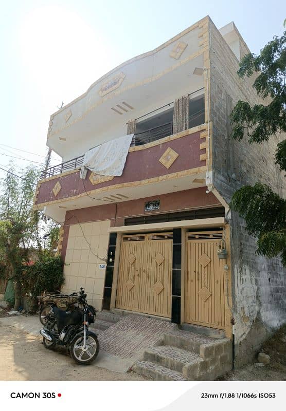 120 SQ YARD CORNER  GROUND PLUS 1 FOR SALE IN SALFIYA SOCIETY 2