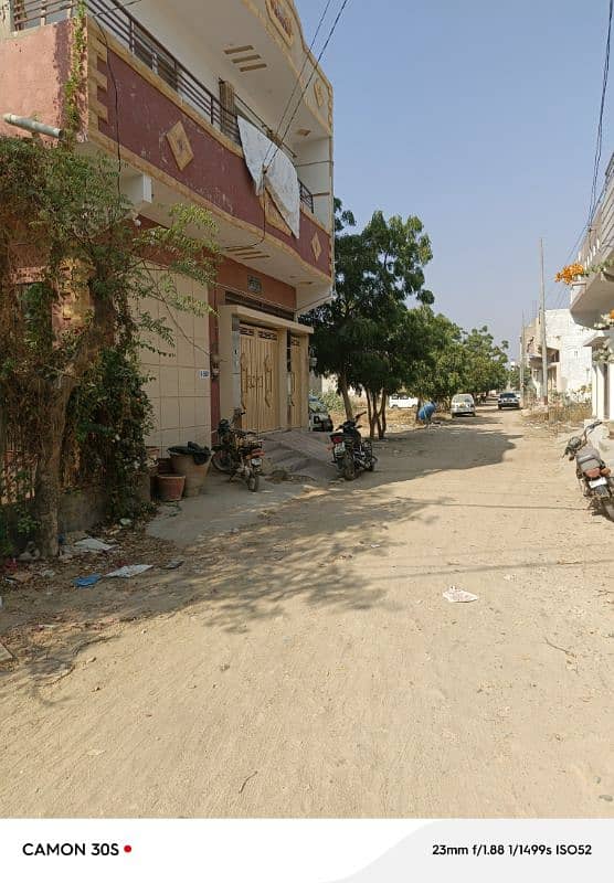 120 SQ YARD CORNER  GROUND PLUS 1 FOR SALE IN SALFIYA SOCIETY 5