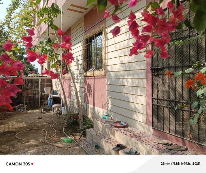 120 SQ YARD CORNER  GROUND PLUS 1 FOR SALE IN SALFIYA SOCIETY 8