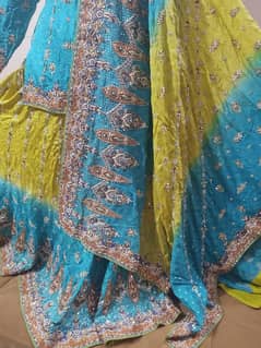 beautiful bridal lahenga suit used only in 2 time new condition