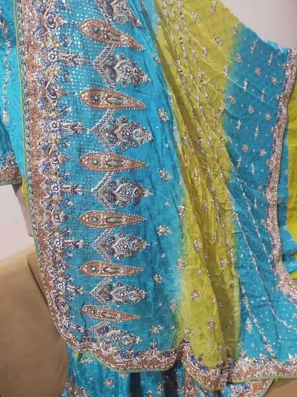 beautiful bridal lahenga suit used only in 2 time new condition 2