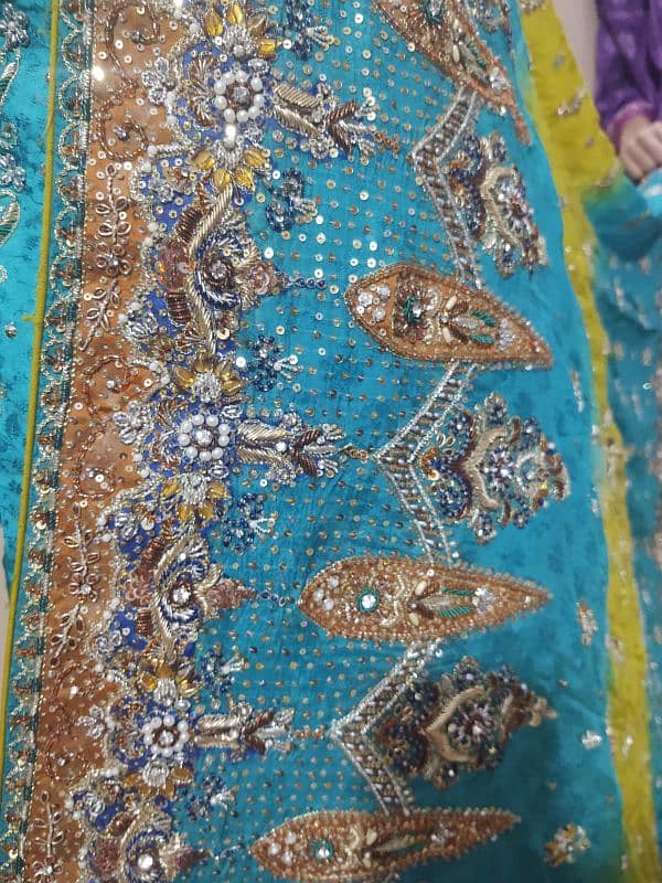 beautiful bridal lahenga suit used only in 2 time new condition 3