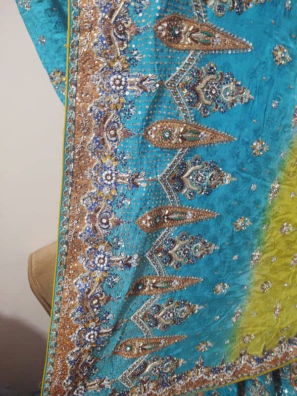 beautiful bridal lahenga suit used only in 2 time new condition 4