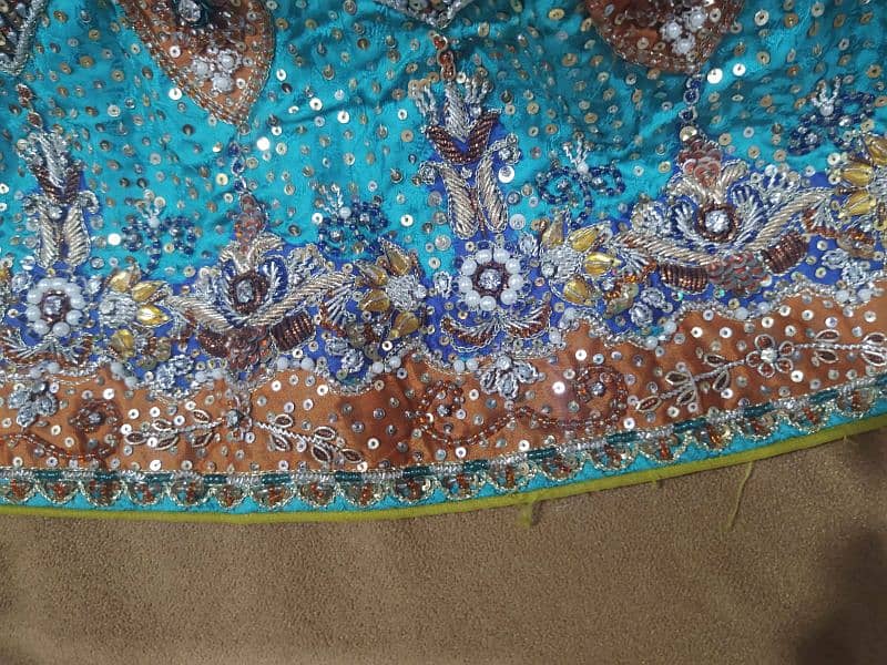 beautiful bridal lahenga suit used only in 2 time new condition 5