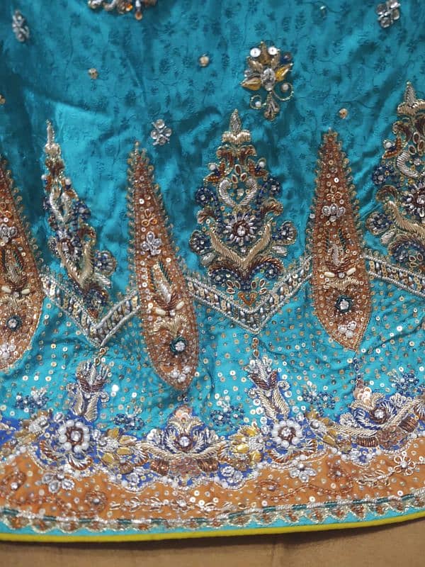 beautiful bridal lahenga suit used only in 2 time new condition 6