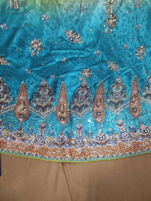 beautiful bridal lahenga suit used only in 2 time new condition 9