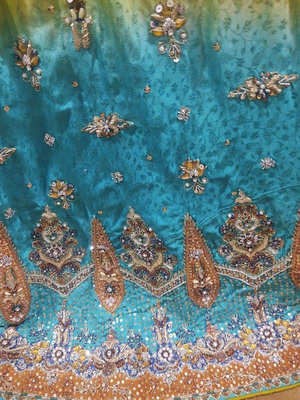 beautiful bridal lahenga suit used only in 2 time new condition 12