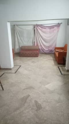 semi Furnished Ground portion for rent only small family