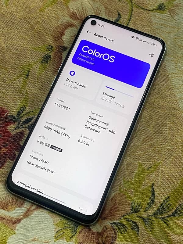 Oppo A96 8/128gb 8