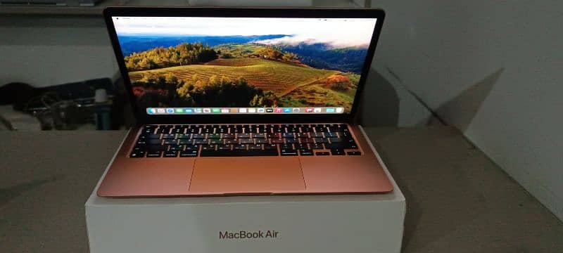 Apple Macbook Air M1 2020 13" Rose gold Complete box charger 4