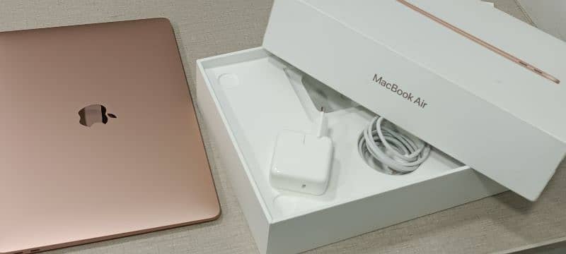 Apple Macbook Air M1 2020 13" Rose gold Complete box charger 15