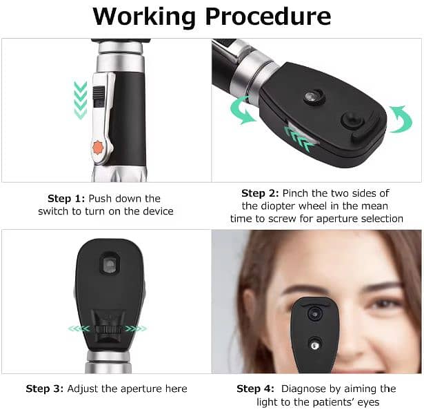 Ophthalmoscope with LED Bulb 4