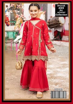 Girls Embroidered Winter Collection-Unstitched