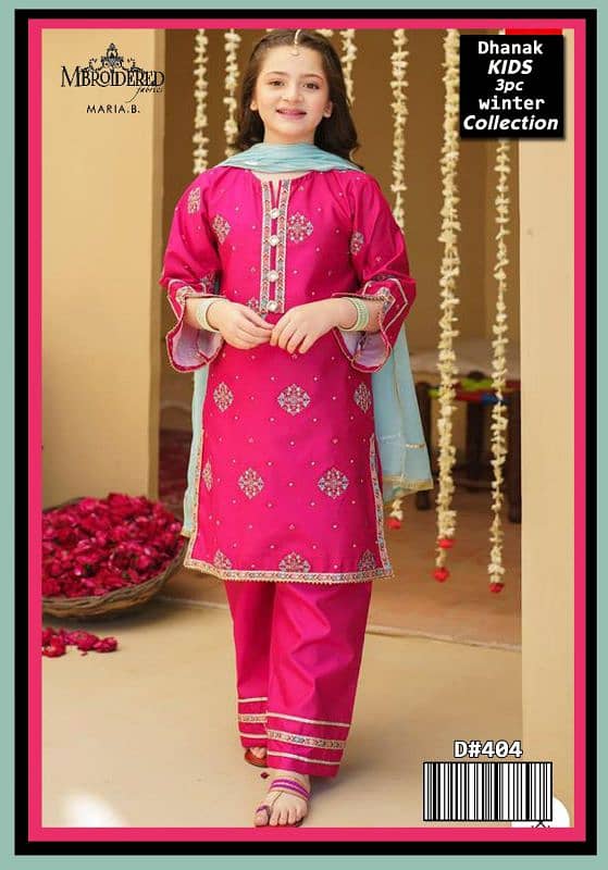 Girls Embroidered Winter Collection-Unstitched 6