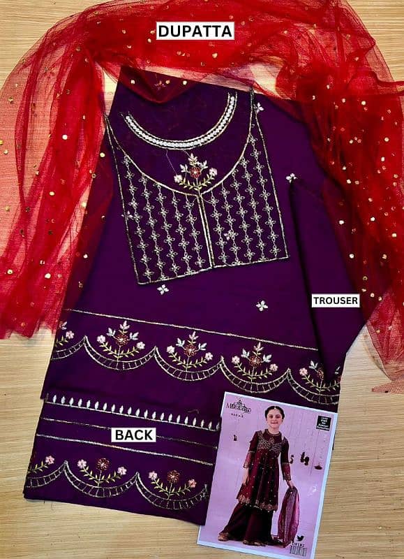 Girls Embroidered Winter Collection-Unstitched 13