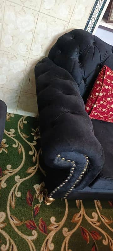 sofa 6 seater new condition black color 2