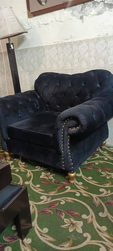 sofa 6 seater new condition black color 7