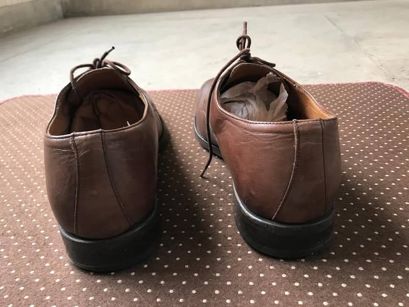 Dark brown formal shoes 1