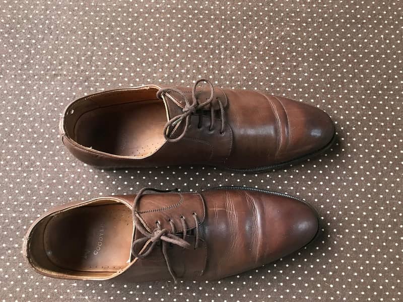 Dark brown formal shoes 2