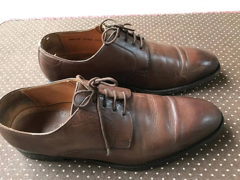 Dark brown formal shoes 3