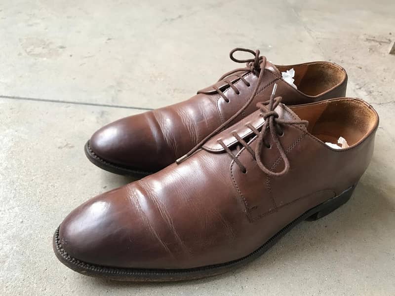 Dark brown formal shoes 4